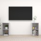 vidaXL Έπιπλα Τηλεόρασης 2 τεμ. Γκρι Σκυρ. 72x35x36,5 εκ. Μοριοσανίδα