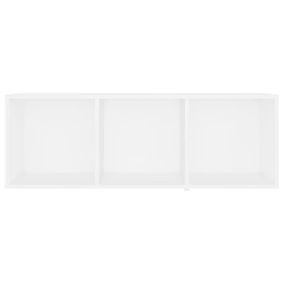 vidaXL Έπιπλα Τηλεόρασης 2 τεμ. Λευκά 107 x 35 x 37 εκ. Μοριοσανίδα