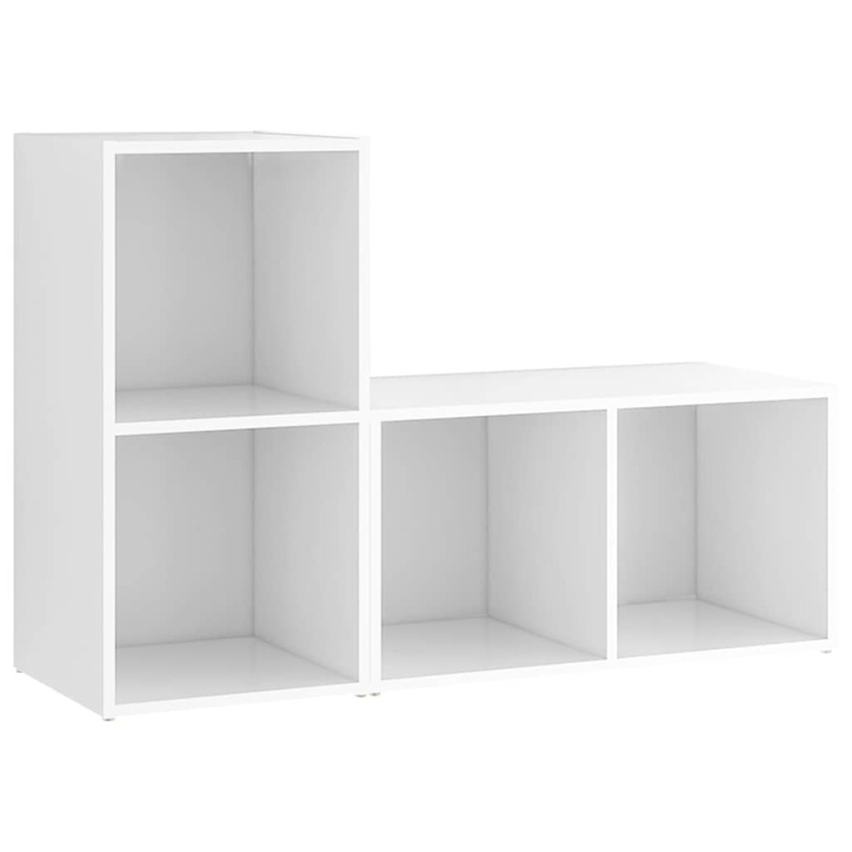 vidaXL Έπιπλα Τηλεόρασης 2 τεμ. Λευκά 72 x 35 x 36,5 εκ. Μοριοσανίδα