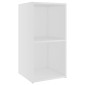 vidaXL Έπιπλα Τηλεόρασης 2 τεμ. Λευκά 72 x 35 x 36,5 εκ. Μοριοσανίδα