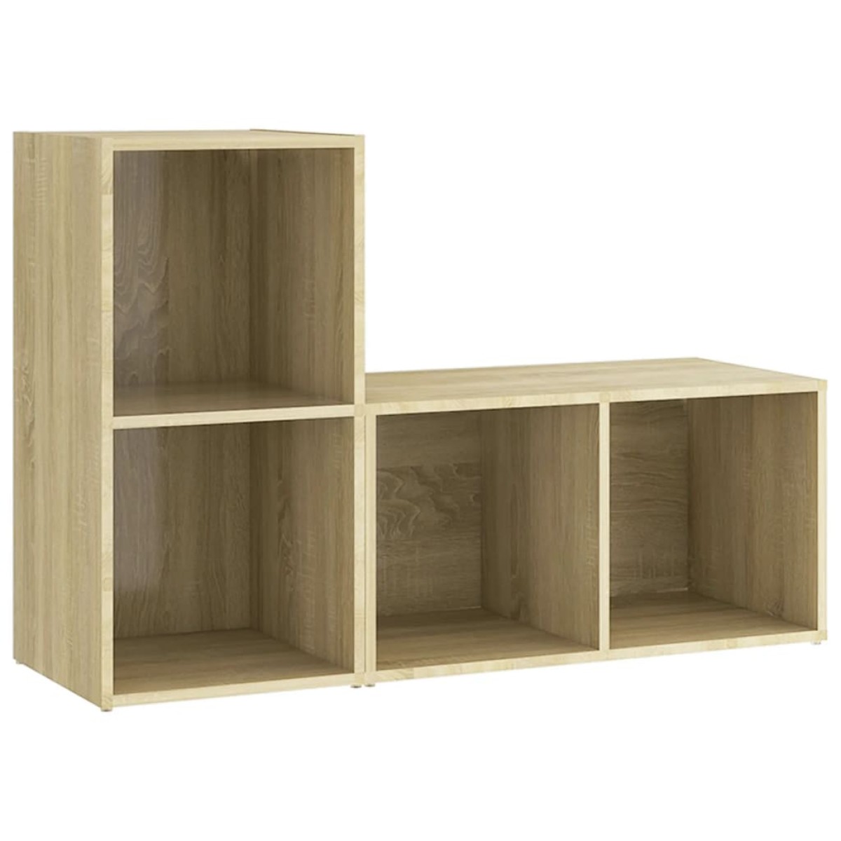 vidaXL Έπιπλα Τηλεόρασης 2 τεμ Sonoma Δρυς 72x35x36,5εκ Μοριοσανίδα