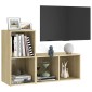 vidaXL Έπιπλα Τηλεόρασης 2 τεμ Sonoma Δρυς 72x35x36,5εκ Μοριοσανίδα