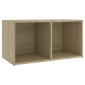 vidaXL Έπιπλα Τηλεόρασης 4 τεμ Sonoma Δρυς 72x35x36,5εκ Μοριοσανίδα