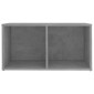 vidaXL Έπιπλα Τηλεόρασης 4 τεμ. Γκρι Σκυρ. 72x35x36,5 εκ. Μοριοσανίδα