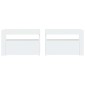 vidaXL Κομοδίνα με LED 2 τεμ. Λευκό 60 x 35 x 40 εκ.