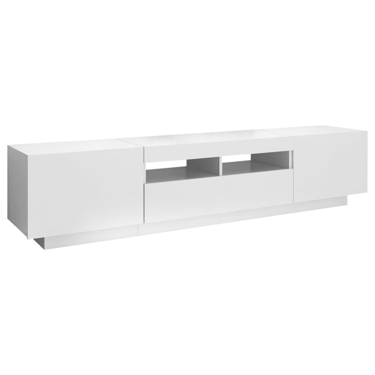 vidaXL Έπιπλο Τηλεόρασης με LED Λευκό 180 x 35 x 40 εκ.
