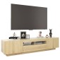 vidaXL Έπιπλο Τηλεόρασης με LED Sonoma Δρυς 180 x 35 x 40 εκ.