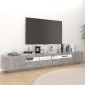vidaXL Έπιπλο Τηλεόρασης με LED Γκρι Σκυροδέματος 260 x 35 x 40 εκ.