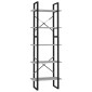 vidaXL Βιβλιοθήκη με 5 Ράφια Γκρι Σκυρ. 60 x 30 x 175 εκ. Επεξ. Ξύλο