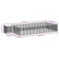 vidaXL Σπιτάκι Σκύλου Ασημί 22,99 μ² Ατσάλινο