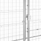 vidaXL Κλουβί Σκύλου Εξωτερικού Χώρου Στέγαστρο 12,1 μ² Γαλβ. Χάλυβας
