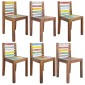 vidaXL Καρέκλες Τραπεζαρίας 6 τεμ. από Μασίφ Ανακυκλωμένο Ξύλο