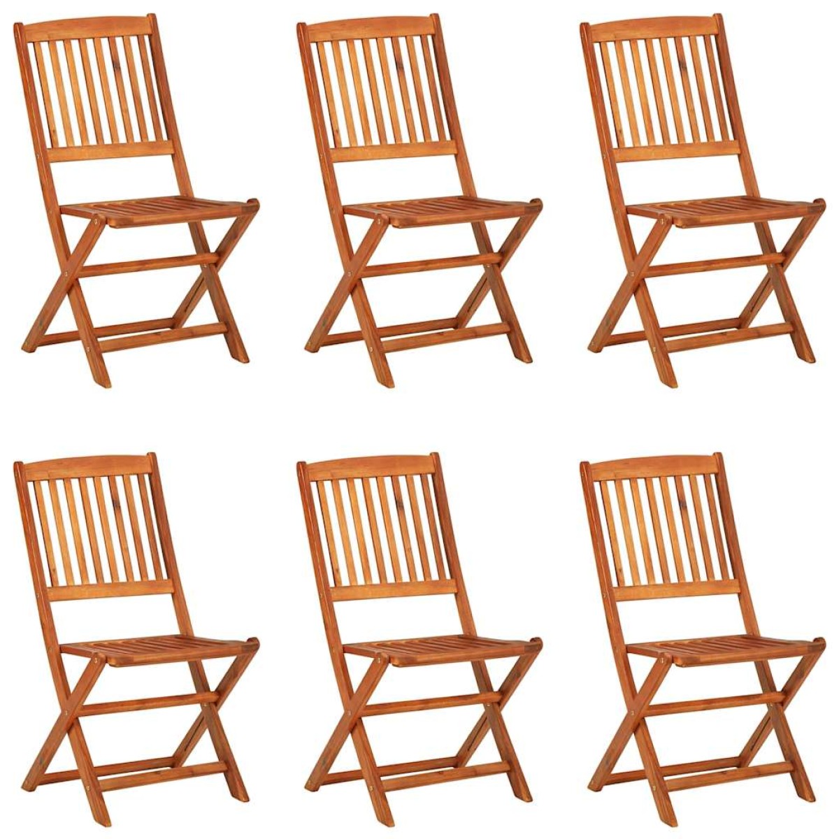 vidaXL Σετ Τραπεζαρίας Κήπου 7 Τεμαχίων από Μασίφ Ξύλο Ακακίας