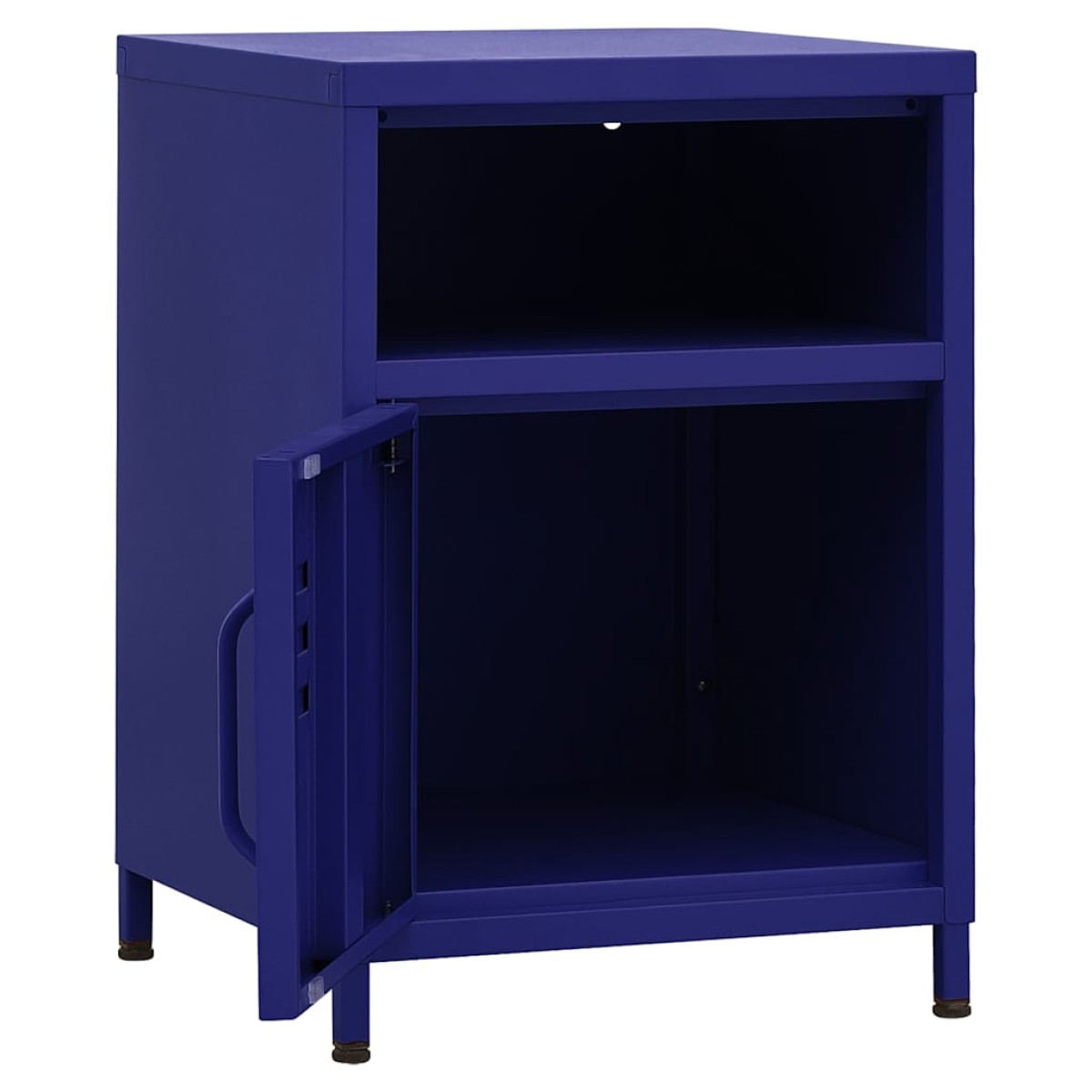 vidaXL Κομοδίνα 2 τεμ. Ναυτικό Μπλε 35 x 35 x 51 εκ. Ατσάλινα