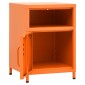 vidaXL Κομοδίνα 2 τεμ. Πορτοκαλί 35 x 35 x 51 εκ. Ατσάλινα