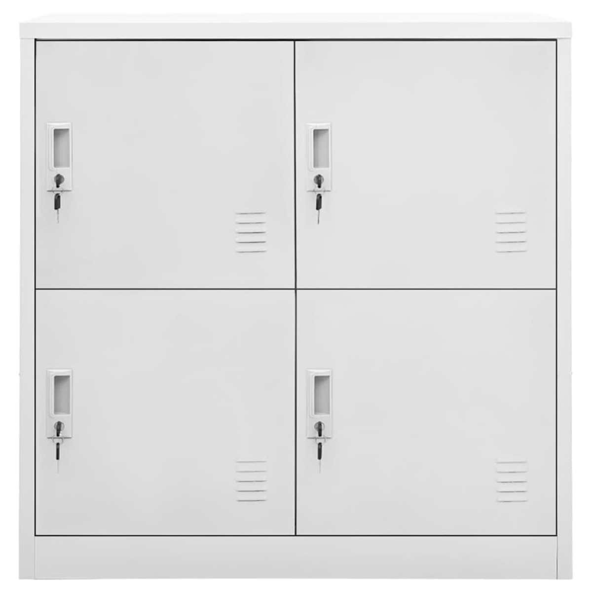 vidaXL Φοριαμοί 2 τεμ. Ανοιχτό Γκρι 90 x 45 x 92,5 εκ. Ατσάλινοι