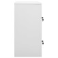 vidaXL Φοριαμοί 2 τεμ. Ανοιχτό Γκρι/Κόκκινο 90x45x92,5 εκ. Ατσάλινοι