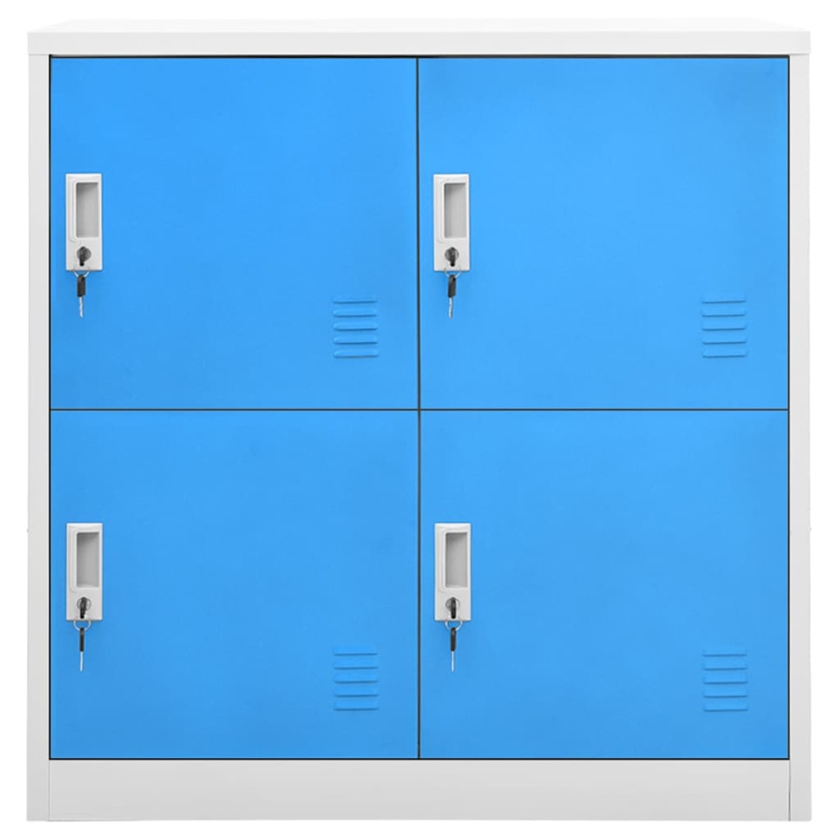 vidaXL Φοριαμοί 5 τεμ. Ανοιχτό Γκρι/Μπλε 90 x 45 x 92,5 εκ. Ατσάλινοι