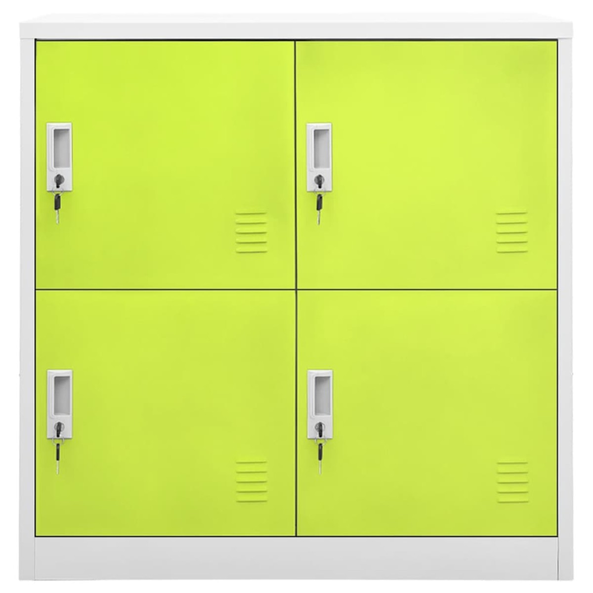 vidaXL Φοριαμοί 5 τεμ. Ανοιχτό Γκρι/Πράσινο 90x45x92,5 εκ. Ατσάλινοι