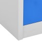 vidaXL Φοριαμοί 2 τεμ. Ανοιχτό Γκρι/Μπλε 90 x 45 x 92,5 εκ. Ατσάλινοι