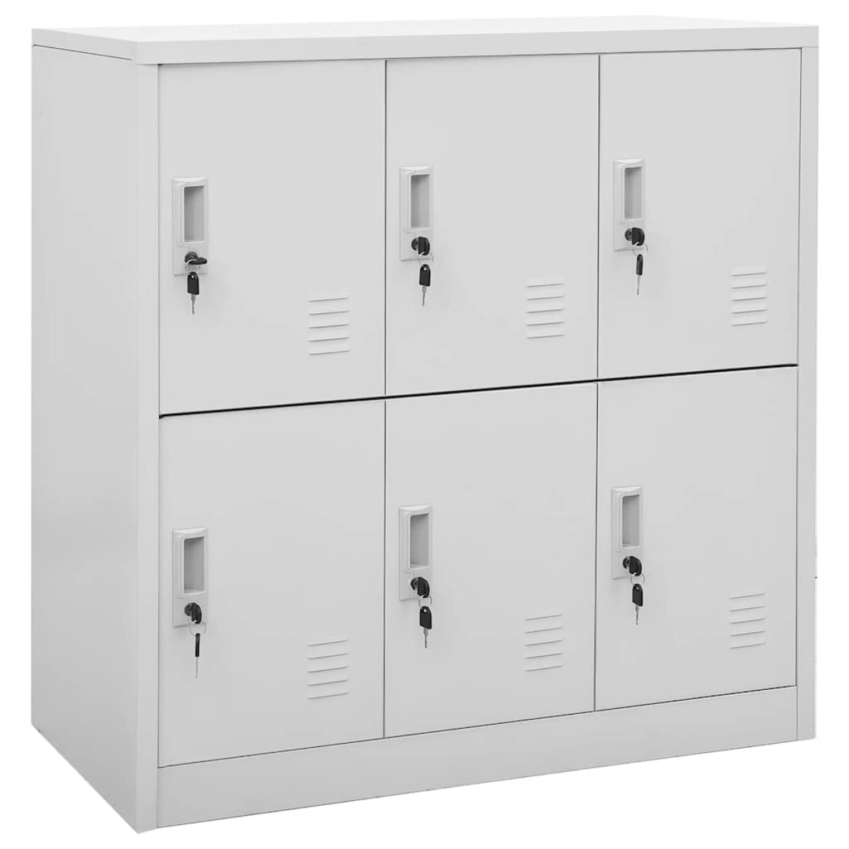 vidaXL Φοριαμοί 5 τεμ. Ανοιχτό Γκρι 90 x 45 x 92,5 εκ. Ατσάλινοι