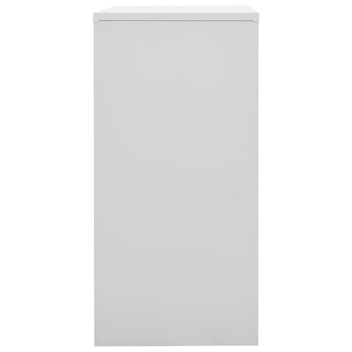 vidaXL Φοριαμοί 5 τεμ. Ανοιχτό Γκρι/Κόκκινο 90x45x92,5 εκ. Ατσάλινοι