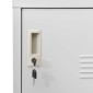 vidaXL Φοριαμοί 2 τεμ. Ανοιχτό Γκρι 90 x 45 x 92,5 εκ. Ατσάλινοι