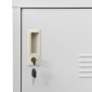 vidaXL Φοριαμοί 5 τεμ. Ανοιχτό Γκρι 90 x 45 x 92,5 εκ. Ατσάλινοι