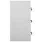 vidaXL Φοριαμοί 5 τεμ. Ανοιχτό Γκρι/Κόκκινο 90x45x92,5 εκ. Ατσάλινοι