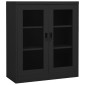 vidaXL Ντουλάπα Γραφείου με Γλάστρα Ανθρακί 90x40x128 εκ. Ατσάλινη