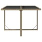 vidaXL Σετ Τραπεζαρίας Κήπου 5 τεμ. Μπεζ Συνθετικό Ρατάν με Μαξιλάρι