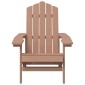 vidaXL Καρέκλες Κήπου Adirondack 2 τεμ. Καφέ από HDPE
