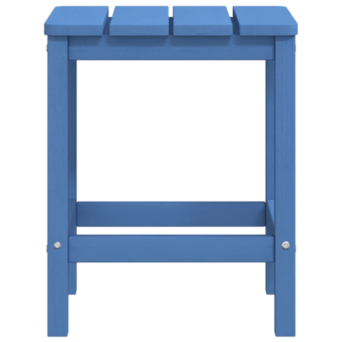 vidaXL Καρέκλα Κήπου Adirondack Γαλάζια HDPE με Υποπόδιο & Τραπεζάκι