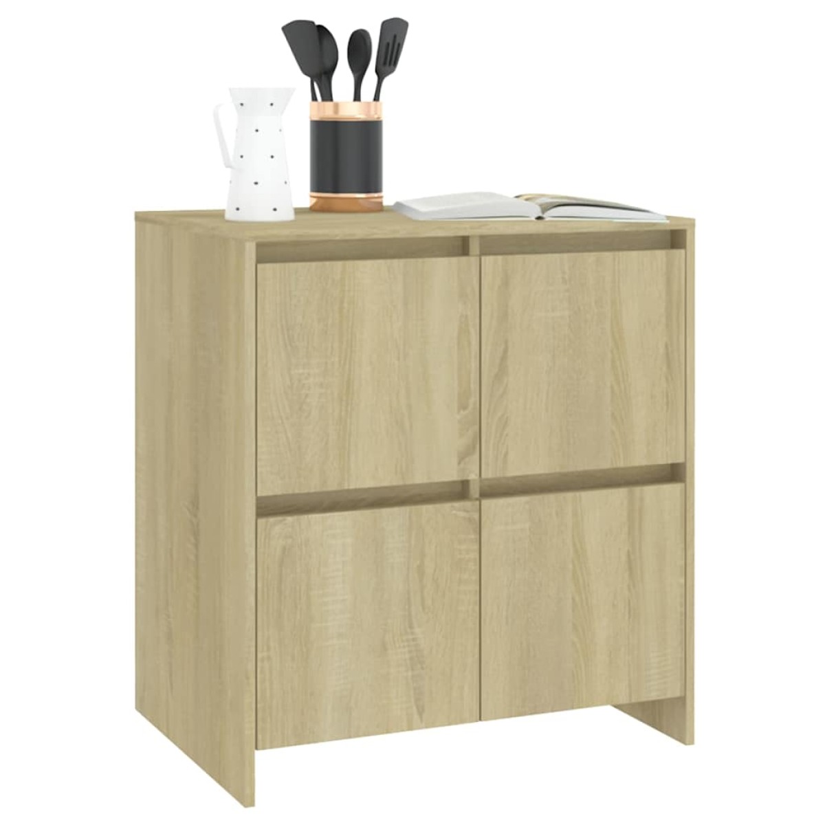 vidaXL Ντουλάπια 2 τεμ. Sonoma Δρυς 70 x 41 x 75 εκ. από Μοριοσανίδα