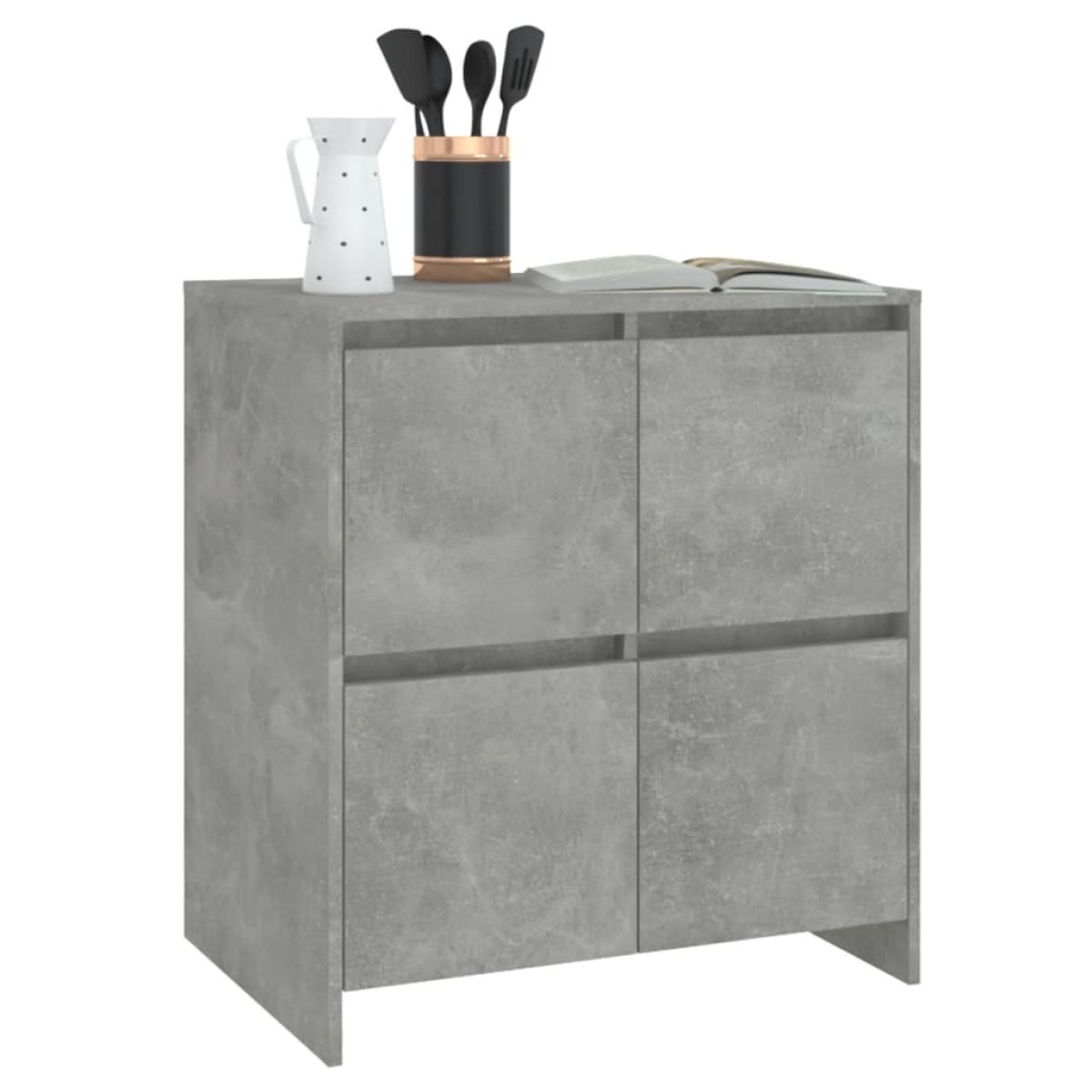 vidaXL Ντουλάπια 2 τεμ. Γκρι Σκυροδέματος 70 x 41 x 75 εκ. Μοριοσανίδα