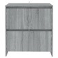 vidaXL Ντουλάπια 2 τεμ. Γκρι Sonoma 70 x 41 x 75 εκ. από Μοριοσανίδα