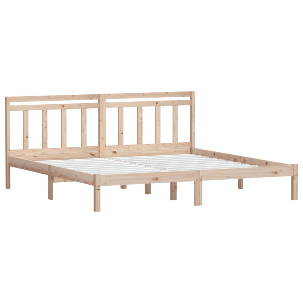 vidaXL Πλαίσιο Κρεβατιού 180 x 200 εκ. Μασίφ Ξύλο Super King Size