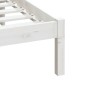 vidaXL Πλαίσιο Κρεβατιού Λευκό 180 x 200 εκ. Μασίφ Ξύλο Super King