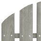 vidaXL Καρέκλες Κήπου Adirondack με Τραπέζι Γκρι από Μασίφ Ξύλο Ελάτης