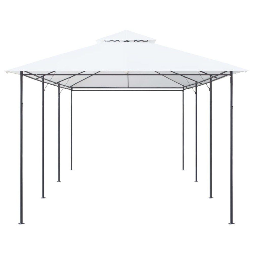 vidaXL Κιόσκι Λευκό 600 x 298 x 270 εκ. 180 γρ./μ²