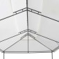 vidaXL Κιόσκι Λευκό 600 x 298 x 270 εκ. 180 γρ./μ²