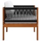 vidaXL Καρέκλες Κήπου Στοιβαζόμενες 6 τεμ. Γκρι από Συνθετικό Ρατάν