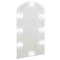 vidaXL Καθρέφτης με Φώτα LED 70x40 εκ. Γυαλί Οβάλ