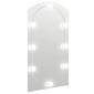 vidaXL Καθρέφτης με Φώτα LED 90x45 εκ. Γυαλί Οβάλ