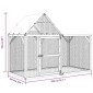 vidaXL Κοτέτσι 200x100x150 εκ. από Μασίφ Εμποτισμένο Ξύλο Πεύκου