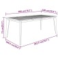 vidaXL Τραπέζι Κήπου 200 x 100 x 75 εκ. από Μασίφ Ξύλο Ακακίας