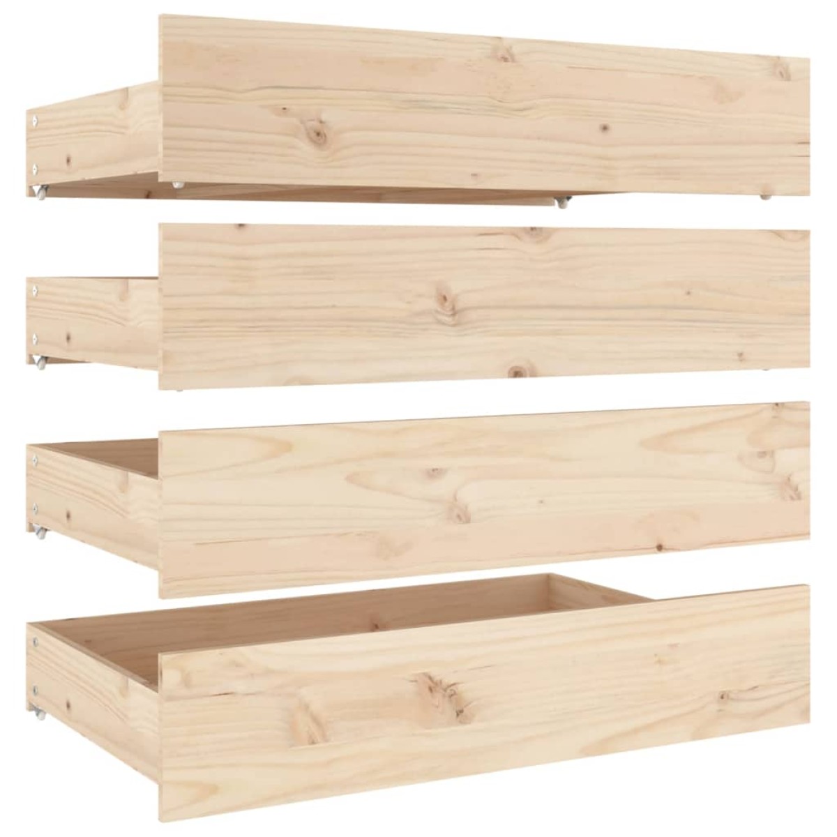 vidaXL Πλαίσιο Κρεβατιού 150 x 200 εκ. Μασίφ Ξύλο King Size