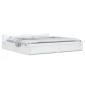 vidaXL Πλαίσιο Κρεβατιού Συρτάρια Λευκό 180 x 200 εκ Super King Size