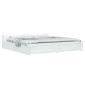 vidaXL Πλαίσιο Κρεβατιού Συρτάρια Λευκό 180 x 200 εκ Super King Size