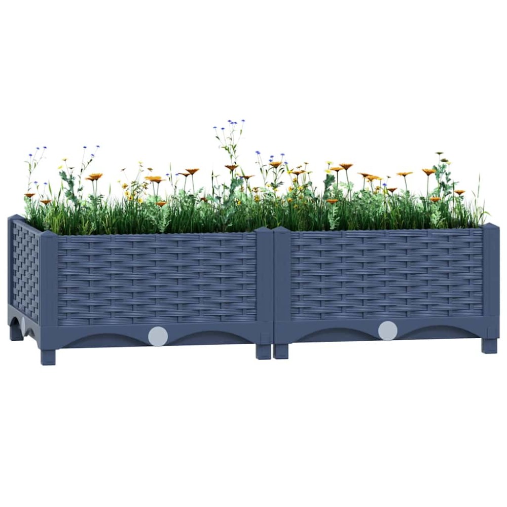 vidaXL Ζαρντινιέρα 80 x 40 x 23 εκ. από Πολυπροπυλένιο